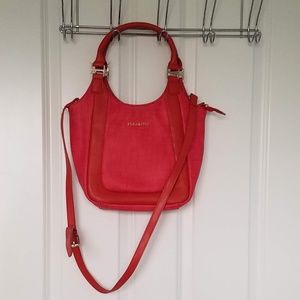 NWOT Bright red cross body bag